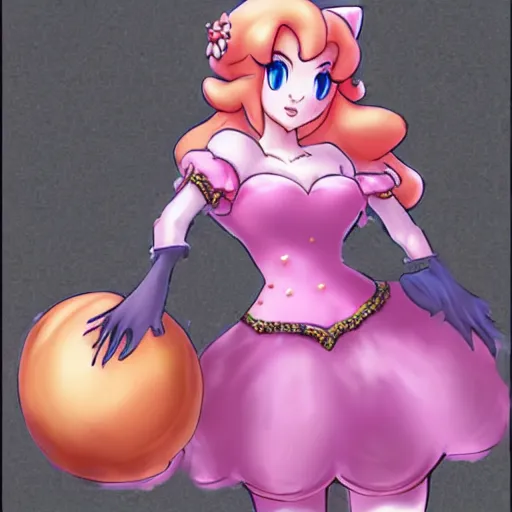 Image similar to princess peach as a catgirl