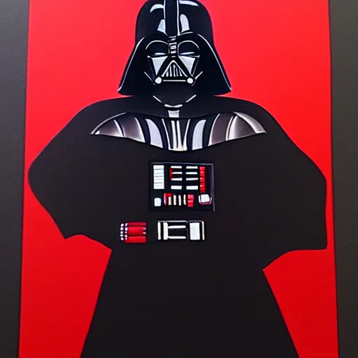 Prompt: darth vader, profile pic, red background, accurate anatomy, highly detailed, oil painting, epic,