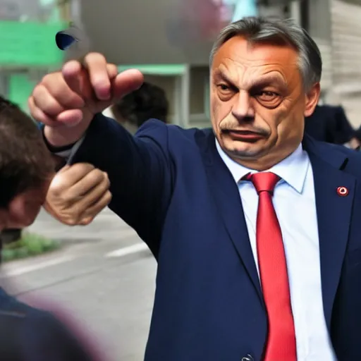 Image similar to Viktor Orban in Street Fighter