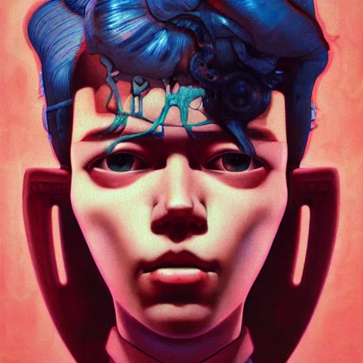 Image similar to prompt : soviet doomer portrait soft light painted by james jean and katsuhiro otomo and erik jones, inspired by akira anime, smooth face feature, intricate oil painting, high detail illustration, sharp high detail, manga and anime 1 9 9 9