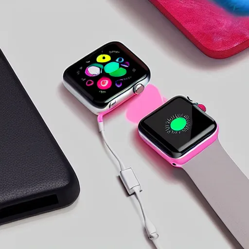 Prompt: power bank with apple watch charger