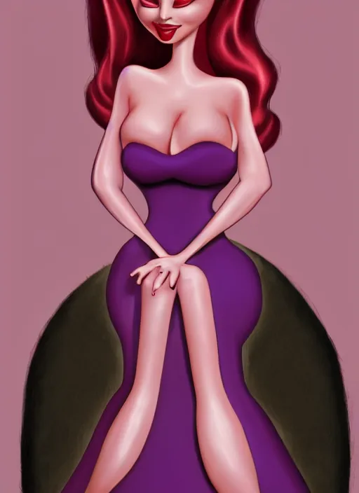 Image similar to Jessica rabbit as a mark ryden doll, detailed digital art, trending on Artstation