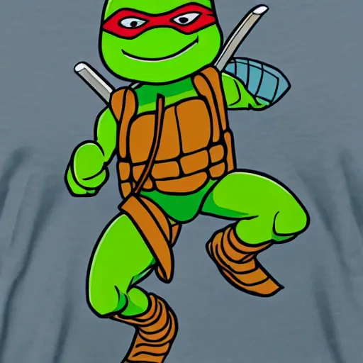 Prompt: female teenage mutant ninja turtle