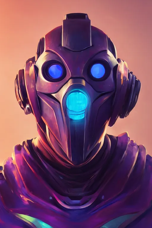 Image similar to epic mask helmet robot ninja portrait stylized as fornite style game design fanart by concept artist gervasio canda, behance hd by jesper ejsing, by rhads, makoto shinkai and lois van baarle, ilya kuvshinov, rossdraws global illumination radiating a glowing aura global illumination ray tracing hdr render in unreal engine 5