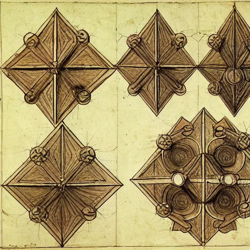 Image similar to sketches of the lament configuration by leonardo davinci