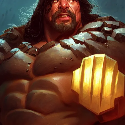 Prompt: richard herring is an incredibly muscular barbarian king looking at you with anger from his throne, highly detailed, digital painting, artstation, sharp focus, illustration, art by artgerm and irakli nadar and greg rutkowski and alphonse mucha