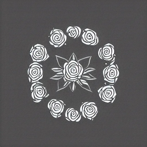 Prompt: [ circular app logo ]! of a [ white rose ]! on a [ white background ]!!, simple!! art style, award winning, [ 4 k ], pinterest logos, centered!, golden ratio!, [ symmetrical ]!!