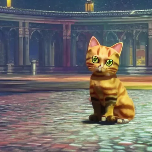 Image similar to A cat in Super Smash Ultimate HDR