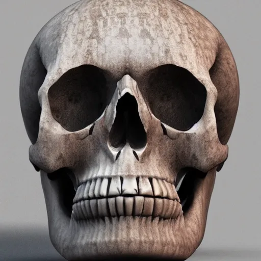 Prompt: skull, marble statue, highly detailed, 4 k