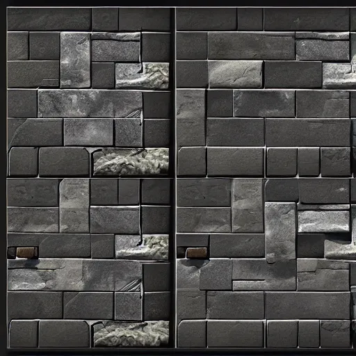 Image similar to stone tile cladding stylized texture, in the style of blizzard entertainment and world of warcraft by michael vicente, 3 dex, dylan salvalaio, unreal engine, 8 k