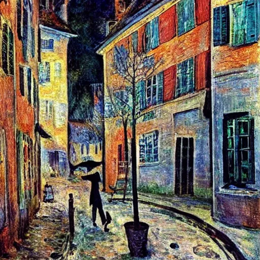 Image similar to A beautiful computer art. Think of it as a parallel universe. But maybe it’s the real one, and we’re in a dream. by Maurice Utrillo, by Bill Watterson ultradetailed, random