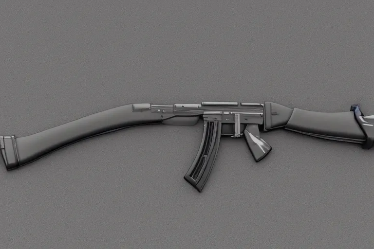 Image similar to high quality render of AK-47