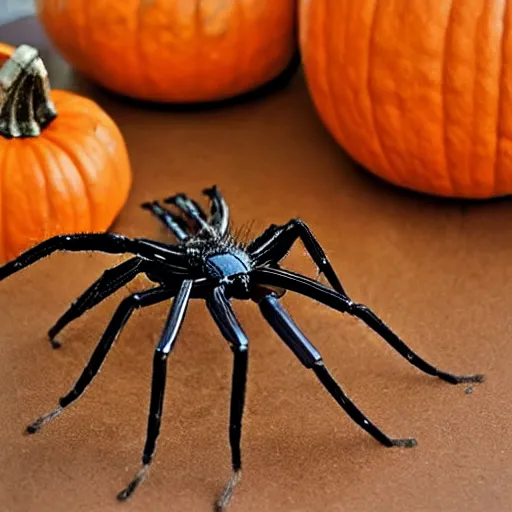 Image similar to spider that transforms into pumpkin packaging