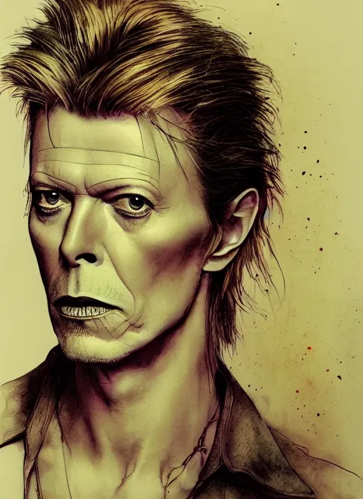 Prompt: portrait, David Bowie, watercolor, dramatic lighting, cinematic, establishing shot, extremely high detail, foto realistic, cinematic lighting, pen and ink, intricate line drawings, by Yoshitaka Amano, Ruan Jia, Kentaro Miura, Artgerm, post processed, concept art, artstation, matte painting, style by eddie mendoza, raphael lacoste, alex ross
