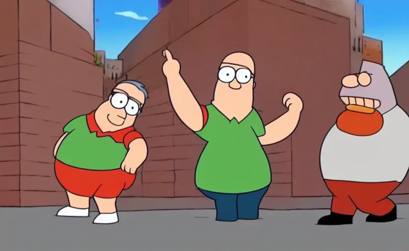 Prompt: peter griffin getting kicked in the face, animation, sharp, smooth