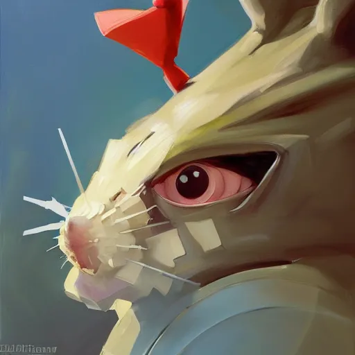 Image similar to greg manchess portrait painting of partially armored doormouse from alice in wonderland as overwatch character, medium shot, asymmetrical, profile picture, organic painting, sunny day, matte painting, bold shapes, hard edges, street art, trending on artstation, by huang guangjian, gil elvgren, ruan jia, randy vargas, greg rutkowski