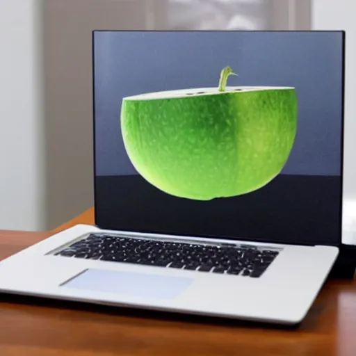 Image similar to a laptop shaped like a melon