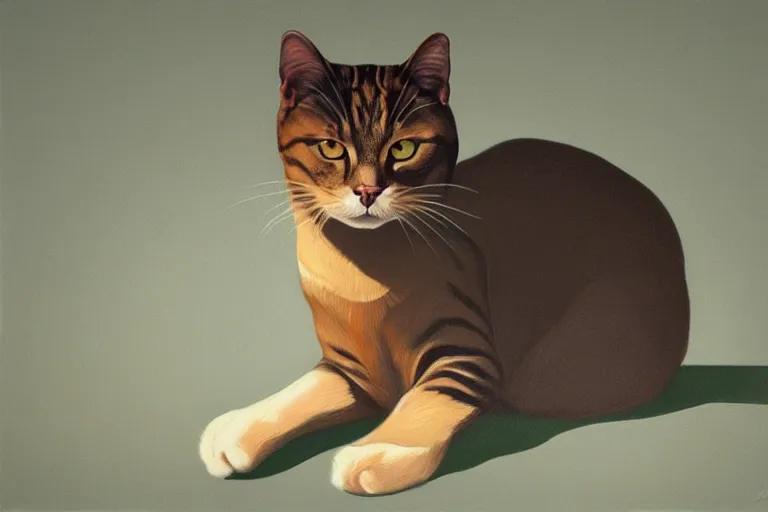 Image similar to cat portrait artwork by tim eitel