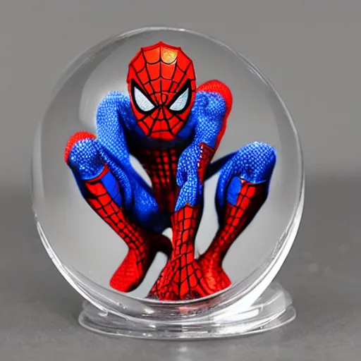 Image similar to 100mm Crystal Spiderman Figurines Paperweight Art & Collection for Home Decoration