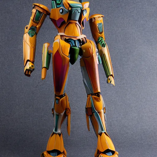 Image similar to futuristic nymphaea themed mecha waterlily upper body, sepals forming helmet, highly detailed, nymphaea, 8 k hd resolution, barbatos lupus rex gundam with floral inlay, bandai box art, star wars, makoto kobayashi, frank gehry, raymond swanland