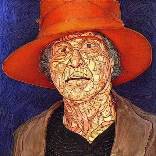 Image similar to yo mama is so fat when her blood type is ragu, rennaissance masters portrait, jean giraud portrait, intricate details