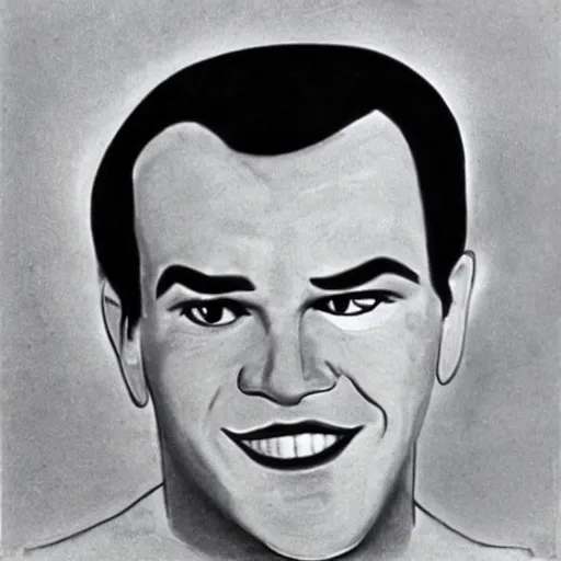 Image similar to young jack nicholson by matisse and disney