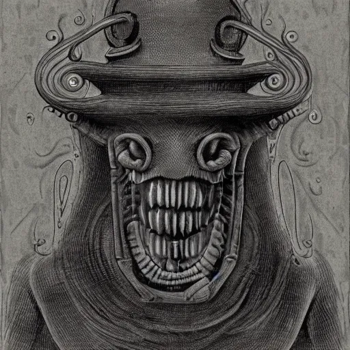 Prompt: An old timey photograph of an eldritch abomination, highly detailed, realistic