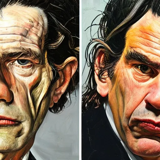 Image similar to high quality high detail painting by lucian freud, hd, nick cave