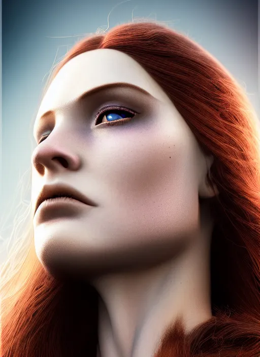 Image similar to a stunning young female cyborg profile face, by pre - raphaelite brotherhood, unreal engine, glamor shot, nikon d 7 5 0, closeup, f / 2. 8, low contrast, 1 6 k, rim lighting, optical fiber, cinematic lighting, insanely detailed and intricate, hypermaximalist, elegant, ornate, hyper realistic,