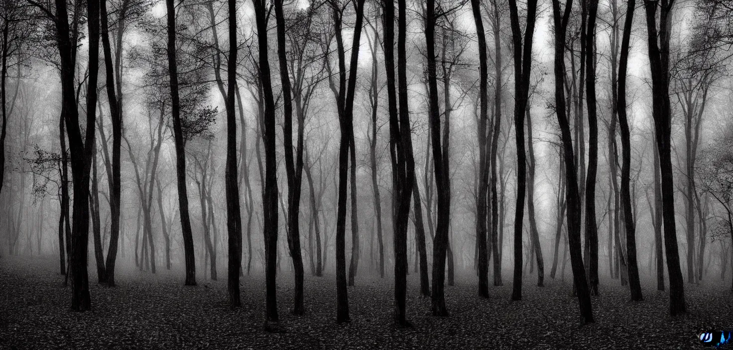 Prompt: dark forest by campau mike