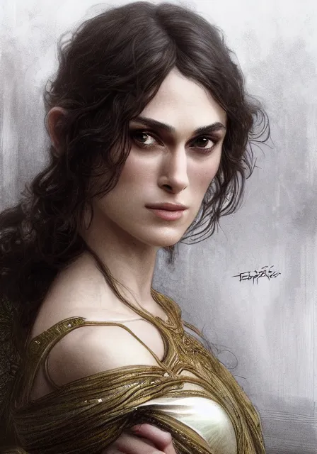 Prompt: sersei lannister keira knightley, intricate, elegant, highly detailed, digital painting, artstation, concept art, smooth, sharp focus, illustration, art by artgerm and greg rutkowski and alphonse mucha and william - adolphe bouguereau