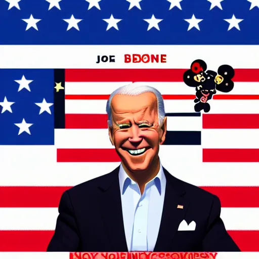 Prompt: joe Biden in the style of Sanrio