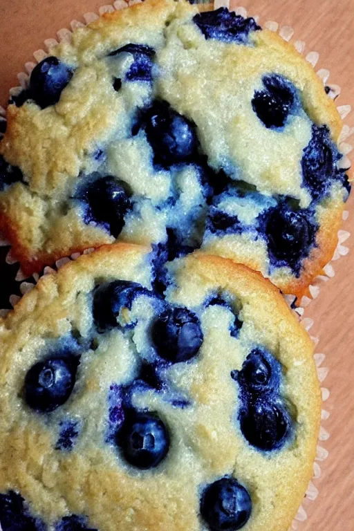 Image similar to sad blueberry muffin