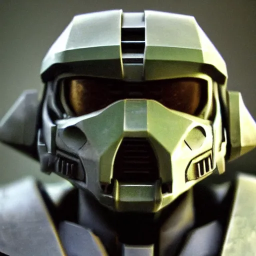 Prompt: master chief face