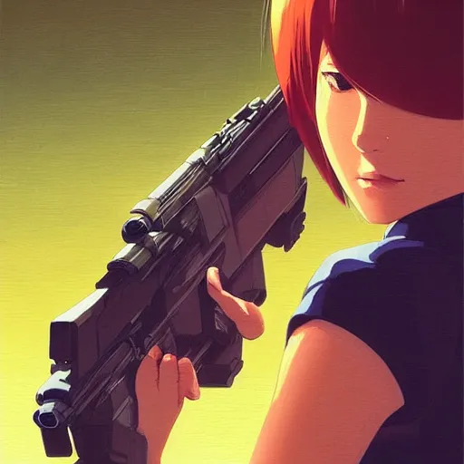 Image similar to capybara holding a blaster, very very anime!!!, fine - face, realistic shaded perfect face, fine details. anime. realistic shaded lighting poster by ilya kuvshinov katsuhiro otomo ghost - in - the - shell, magali villeneuve, artgerm, jeremy lipkin and michael garmash and rob rey