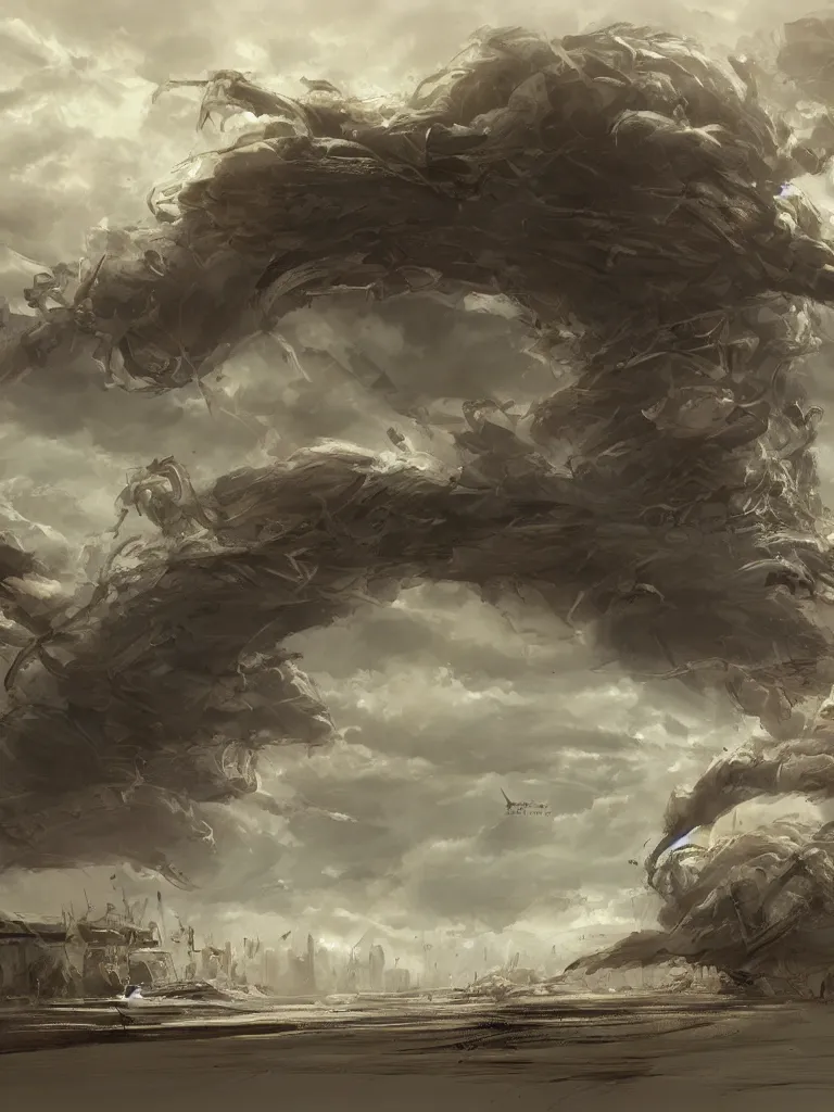 Image similar to tornado by disney concept artists, blunt borders, rule of thirds