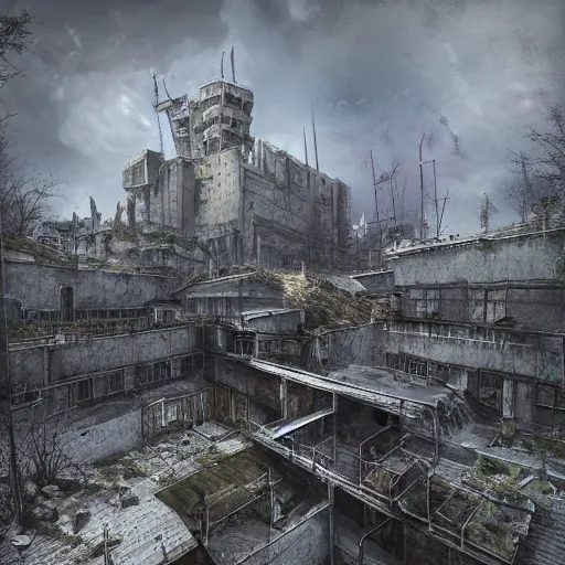 Image similar to “image of post-apocalyptic citadel”