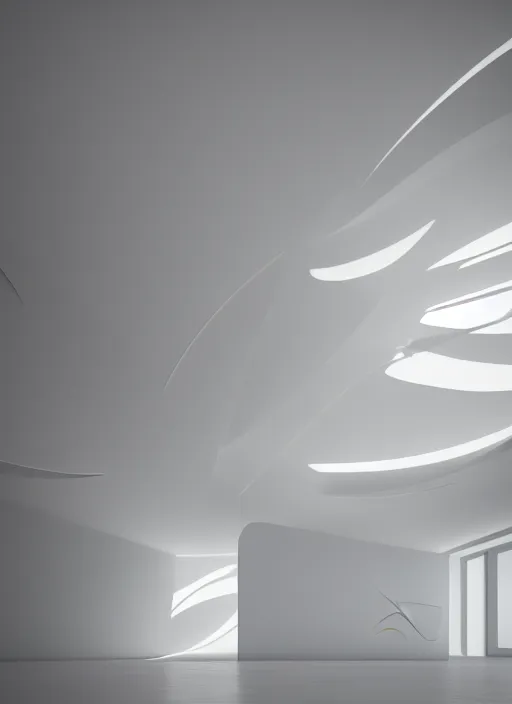 Prompt: bright white zen room full of flowers and soft - rainbow light, well contoured smooth fair walls, up close shot, sharp focus, global illumination, radiant light, zaha hadid, irakli nadar, octane highly render, 4 k, ultra hd,