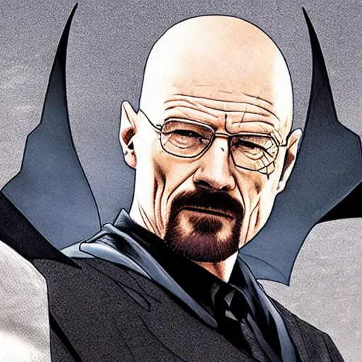 Image similar to Walter white as Batman