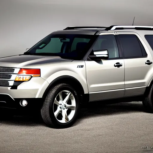 Prompt: 2008 Ford Explorer, car photography