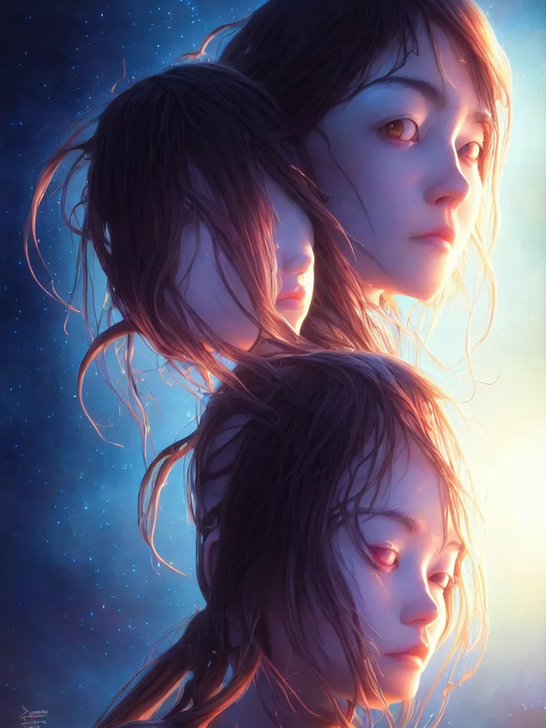 Image similar to azathoth girl dreaming the earth, full body, occlusion shadow, specular reflection, rim light, unreal engine, artgerm, artstation, art by hiroaki samura and ilya kuvshinov and ossdraws, intricate, highly detailed 8 k, cosmic horror illustration, extremely beautiful and aesthetic shape of face and body, movie poster