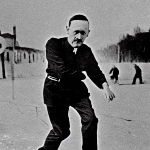 Image similar to hitler as a skater