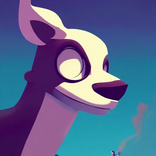 Image similar to face icon stylized minimalist danger mouse, loftis, cory behance hd by jesper ejsing, by rhads, makoto shinkai and lois van baarle, ilya kuvshinov, rossdraws global illumination