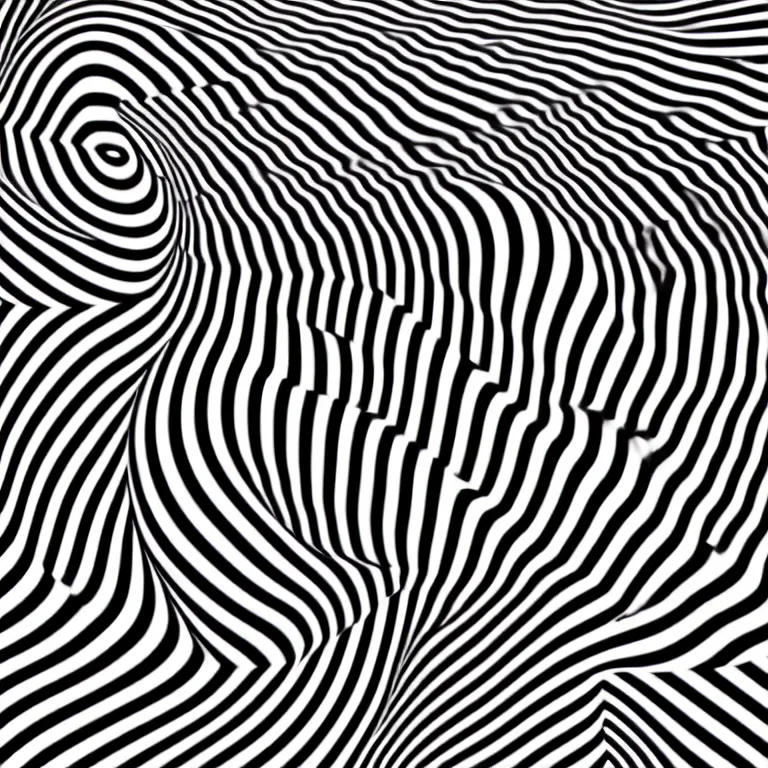 Image similar to illusory motion dazzle camouflage perlin noise prismatic optical illusion