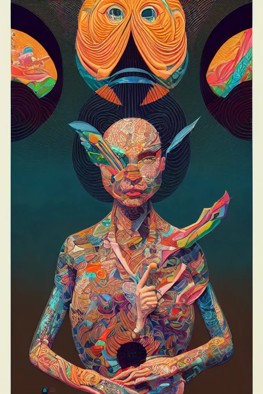 Image similar to portrait of godel's incompleteness theorem, by tristan eaton, victo ngai, peter mohrbacher, artgerm,