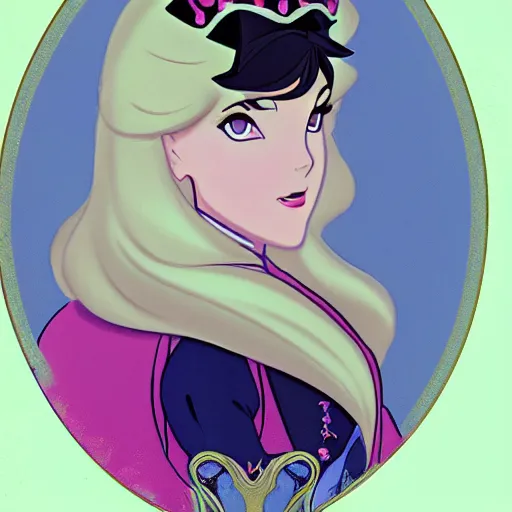 Prompt: portrait of princess aurora from sleeping beauty 1959, 4k, anime key visual, artstation, kuvshinov ilya