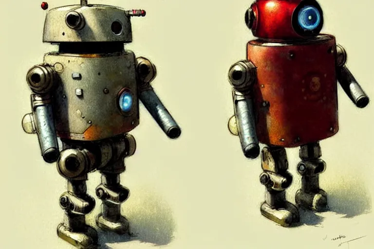 Image similar to adventurer ( ( ( ( ( 1 9 5 0 s retro future robot android dog. muted colors. ) ) ) ) ) by jean baptiste monge!!!!!!!!!!!!!!!!!!!!!!!!! chrome red