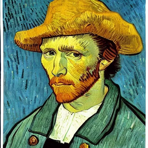 Image similar to christopher columbus painted by van gogh