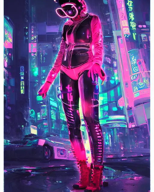 Image similar to detailed portrait Neon Operator Girl, cyberpunk futuristic neon, reflective catsuit, decorated with traditional Japanese ornaments by Ismail inceoglu dragan bibin hans thoma !dream detailed portrait Neon Operator Girl, cyberpunk futuristic neon, reflective puffy coat, decorated with traditional Japanese ornaments by Ismail inceoglu dragan bibin hans thoma greg rutkowski Alexandros Pyromallis Nekro Rene Maritte Illustrated, Perfect face, fine details, realistic shaded, fine-face, pretty face