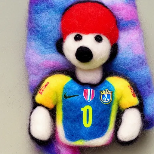 Image similar to neymar needle felted , needle felting art